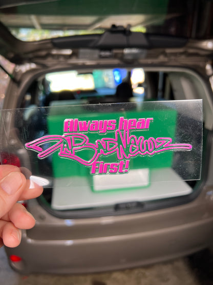 DaBadNewz Tagline Sticker