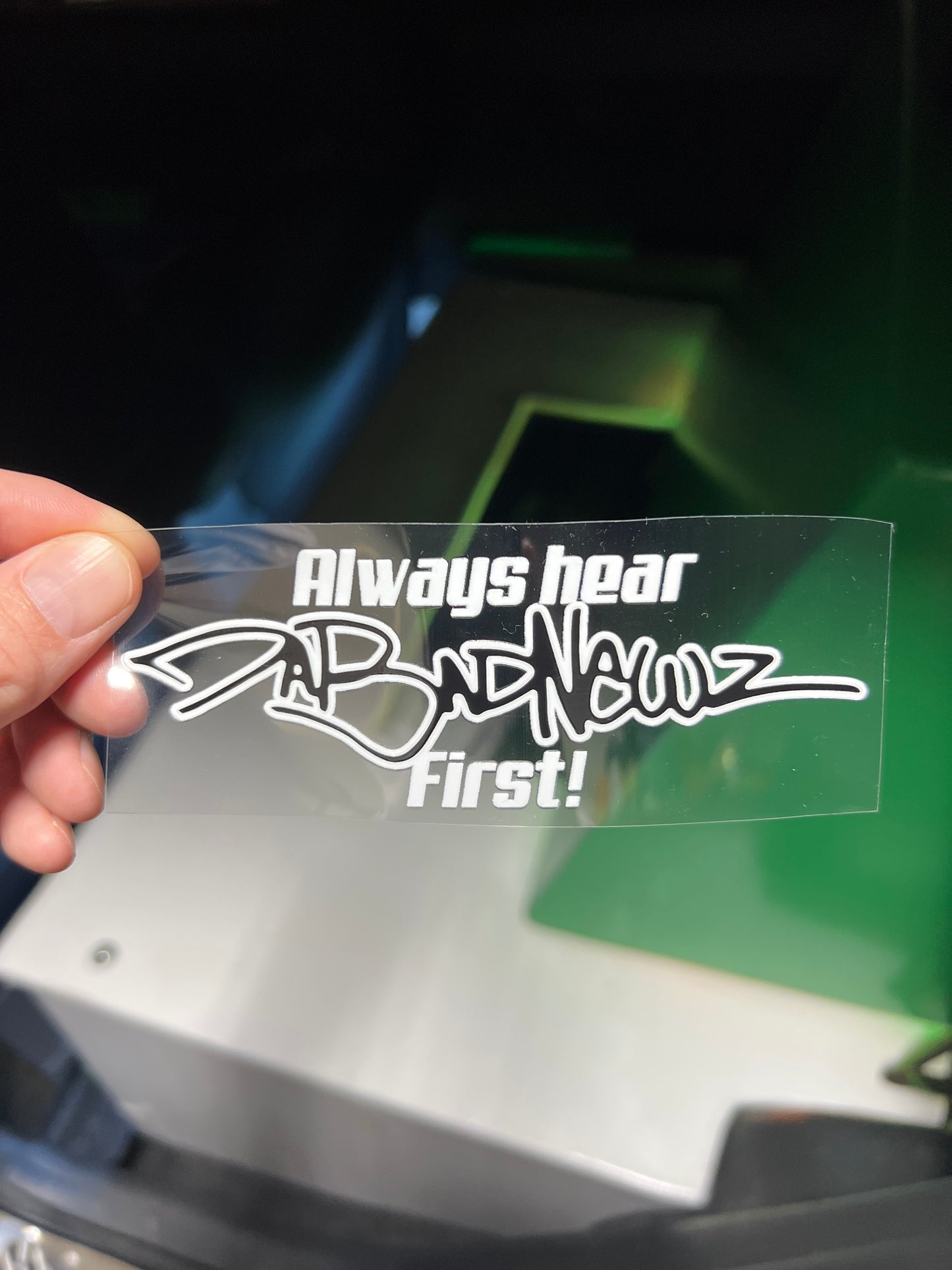 DaBadNewz Tagline Sticker